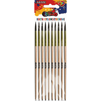 Кисть Колонок №03 круглая дерев.ручка deVENTE Cosmo