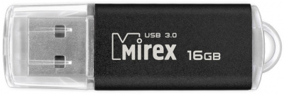 Флеш-драйв Mirex 4Гб UNIT Black/Silver/AQUA