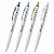 Ручка авт BRAUBERG Sky White 0.7мм масл.клип ассорти синяя