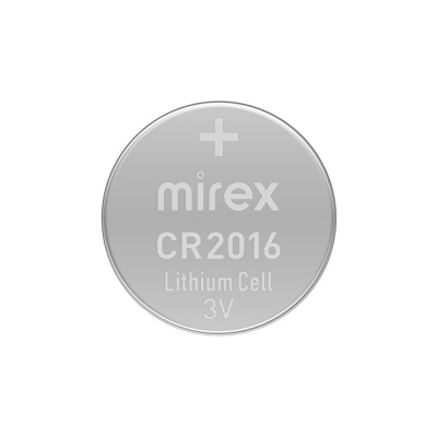 Батарейки Mirex CR2016 3V ecopak литиевая