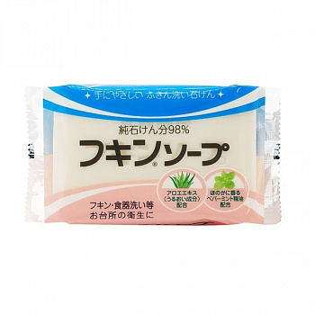 Мыло хоз. 135г кухонное КАN. Fukin Soap с мятой (кусок) ЯПОНИЯ