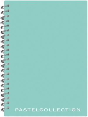 Тетрадь 80л кл.А5 Pastel Collection 80г/кв.м с обложкой из двухст.двухцв.пластика, на металл.гребне,