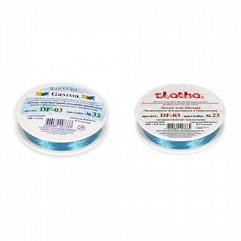 Леска для бисера 0,3мм 100м №25/23/27 крас/гол,зел Zlatka/Gamma
