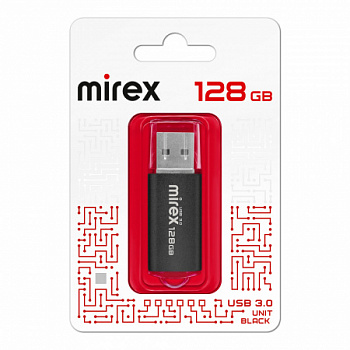 Флеш-драйв Mirex 128Гб Unit Black USB 3.0