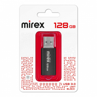 Флеш-драйв Mirex 128Гб Unit Black USB 3.0
