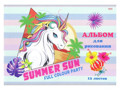 Альбом для рисования 12л ПРОФ ПРЕСС обл.мел.карт.,блок офсет