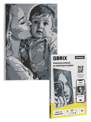Фото-мозаика алмазная ORIGINAL А4 на подрамнике QBRIX