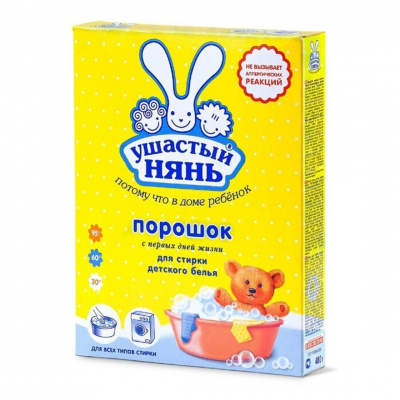 Стиральный порошок 400гр Универсал УШАСТЫЙ НЯНЬ