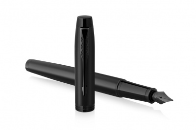 Ручка перьевая PARKER IM Achromatic Matt Black F CT нерж.под.кор