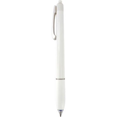 Ручка авт deVente JUST WHITE" d=0,5 мм,(Синяя) масл,ул/глад.письмо,белый пл/кор,,кауч/д, к/к