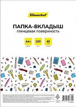 Файловый вкладыш А4+ (40мкм) глянц Silwerhof Eco