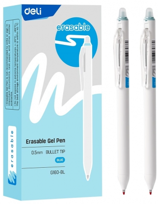Ручка гелевая ПИШИ-СТИРАЙ Deli EG160-BL 0,5мм синяя