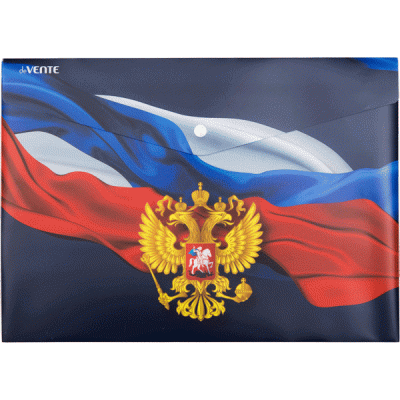 Конверт на кнопке А4 deVENTE Герб 180мкм,335*240мм.