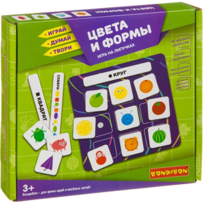 Игры на липучках BONDIBON. Цвета и формы