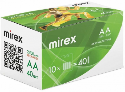 Аккумулятор Mirex HR6 / AA 2700mAh 1,2V Ni-MH