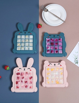 Лоток для льда Bear, blue/pink