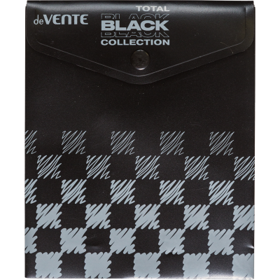 Конверт на кнопке А6 deVENTE Total Black непрозр.140*170мм 180мкм 