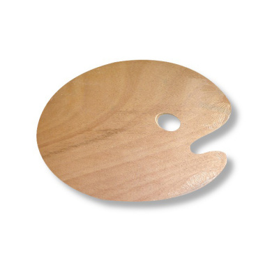 Палитра деревянная 20*30см овальная,толщина 3мм Сонет
