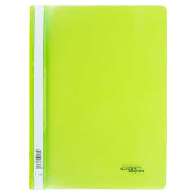 Скоросшиватель А4 140/180мкм, волокно ЛАЙМ, Expert Complette Trend NEON