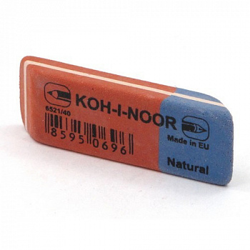 Ластик Koh-i-nor Blue Star (красно-синий) 57*20*8